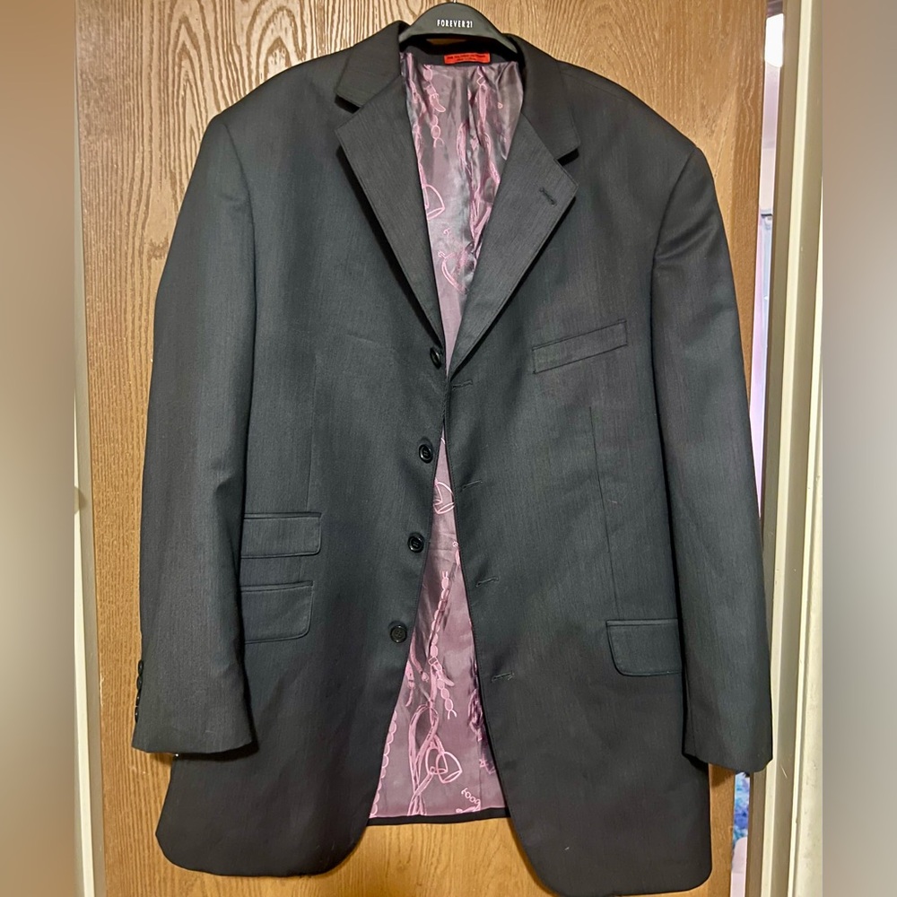 Men'sT-Fusion Gray Blazer 46L